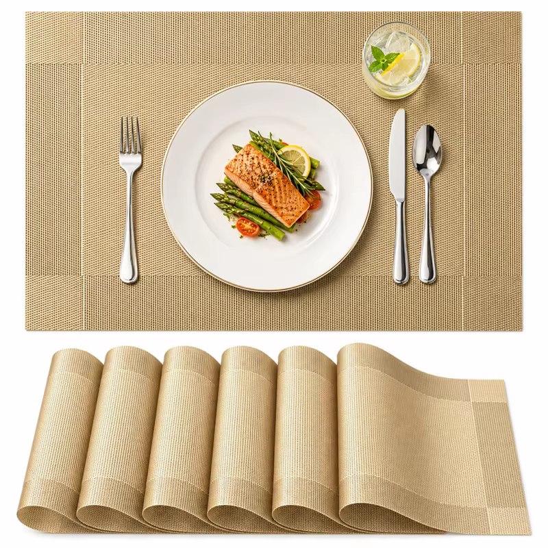 2//6PCS Tapis de table résistant à la chaleur et antidérapant
