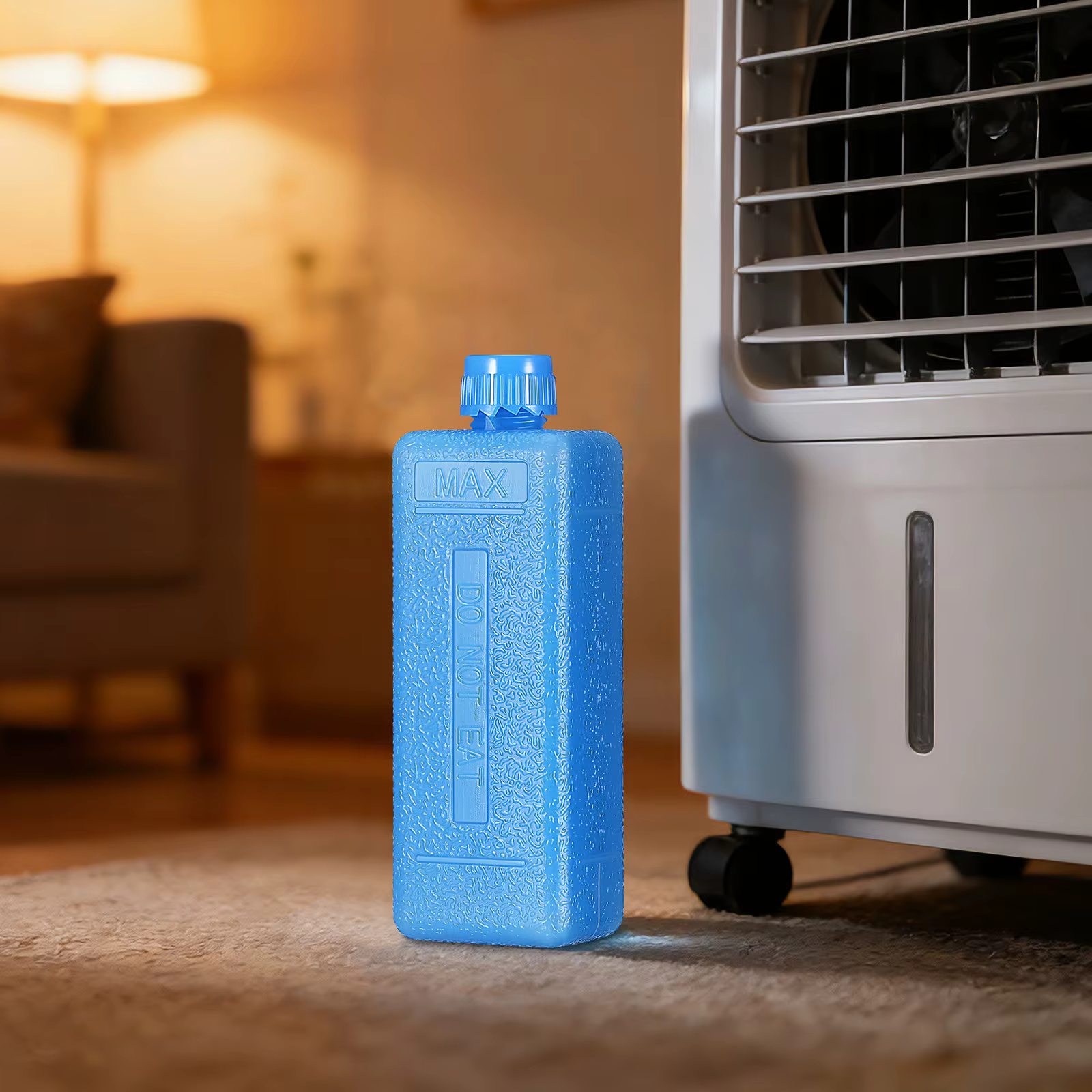 Lot de 8 blocs de glace réutilisables pour ventilateur de climatiseur, cristaux de glace pour un refroidissement longue durée à la maison, au bureau ou en extérieur