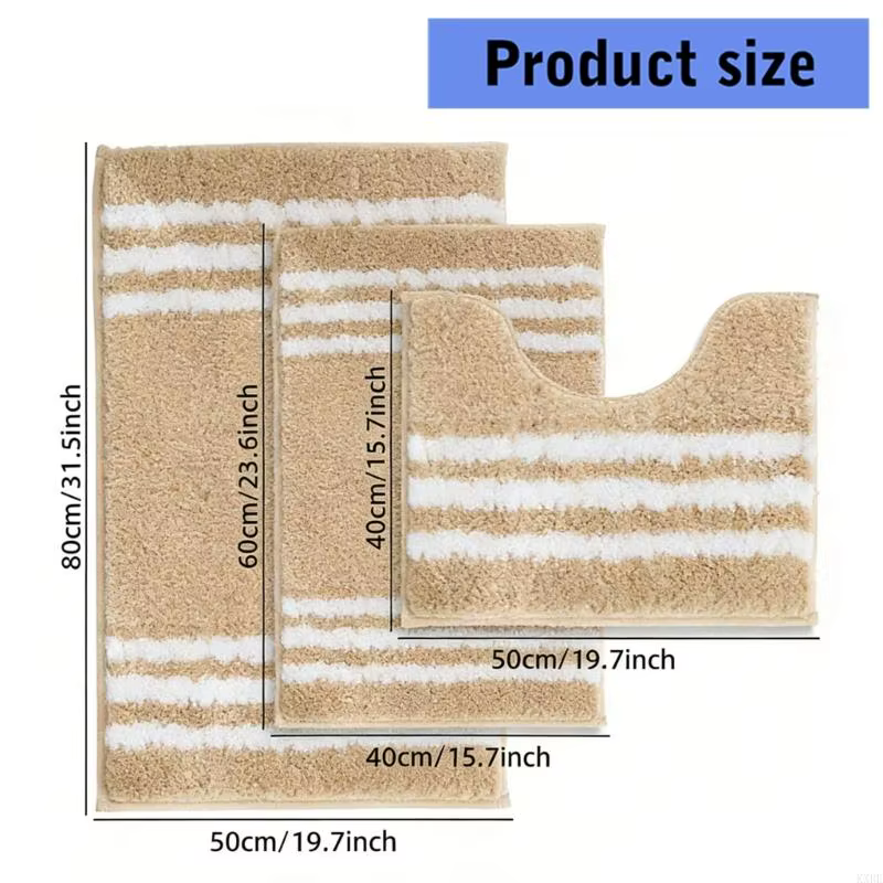 Ensemble tapis salle bain lavable