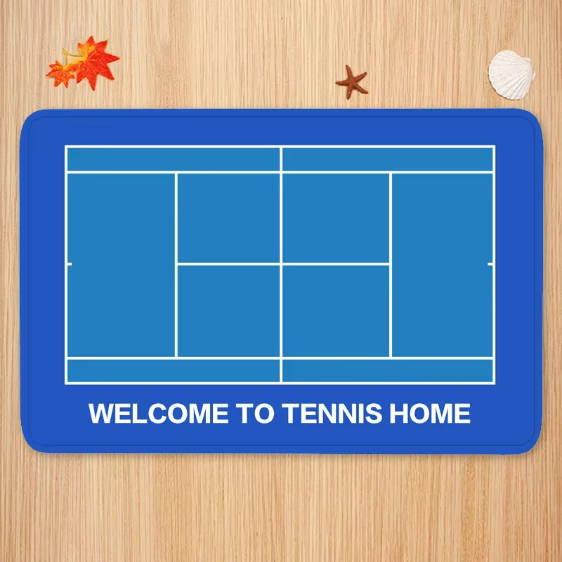 Tapis de porte de cour de tennis non ald