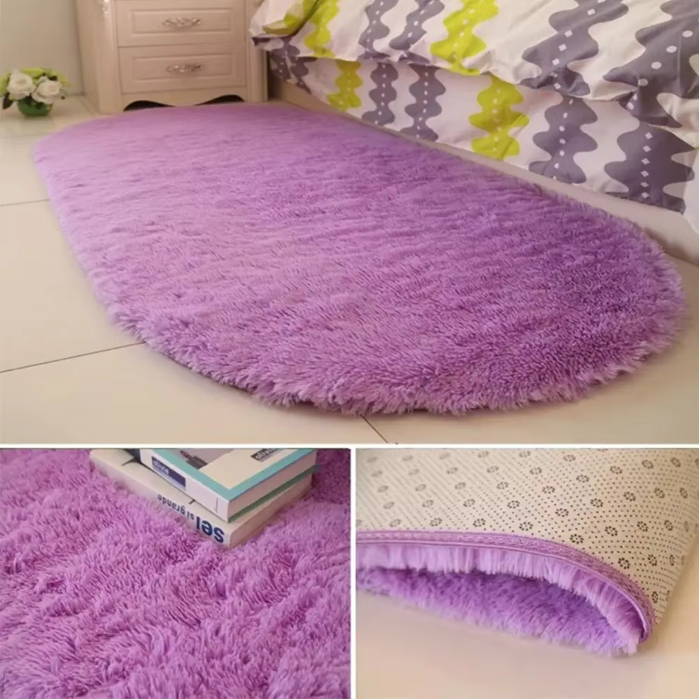 Tapis ovale moelleux pour Salon