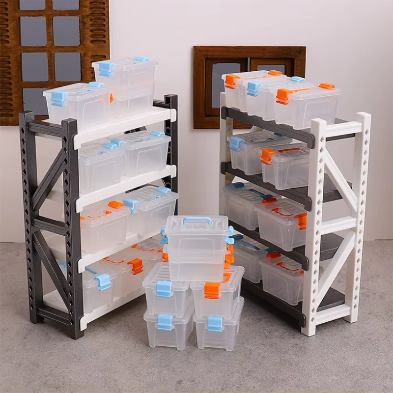 5 Mini valise boîtes de rangement transparentes, organisateur de petits articles, décor de scène Miniature, accessoires de photographie, essentiels artisanaux