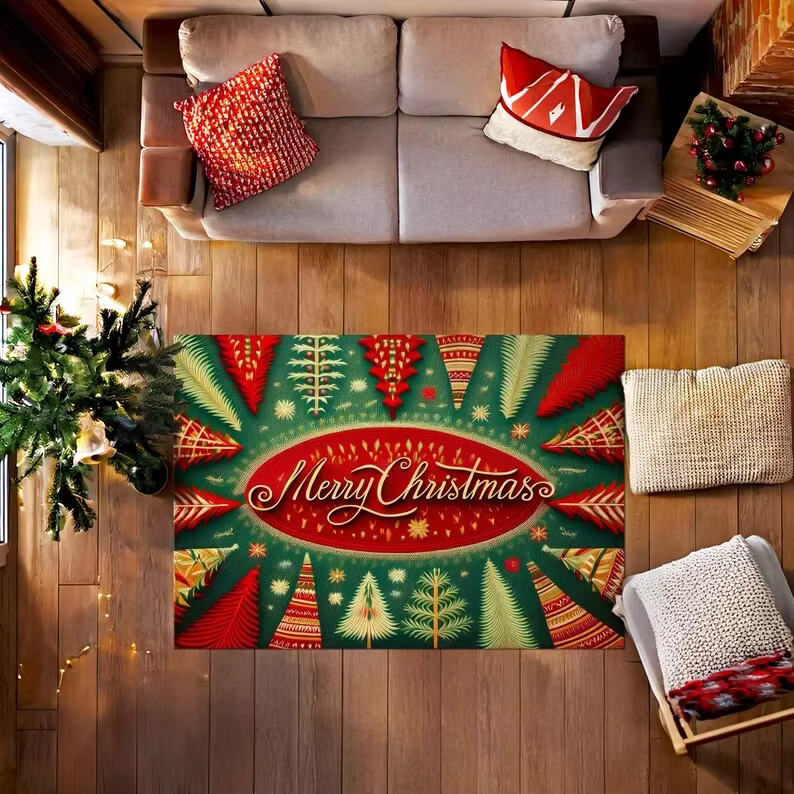 Tapis de porte de Noël