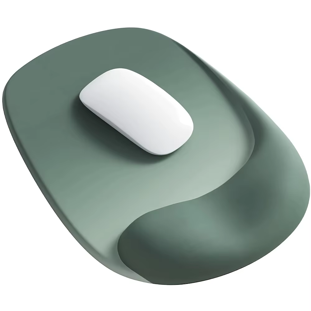 Tapis de souris ergonomique avec support de poignet en gel, antidérapant, parfait pour les ordinateurs portables et de bureau, idéal pour le bureau et les joueurs