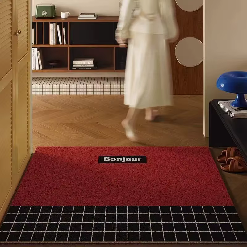 Tapis de porte d'entrée rétro