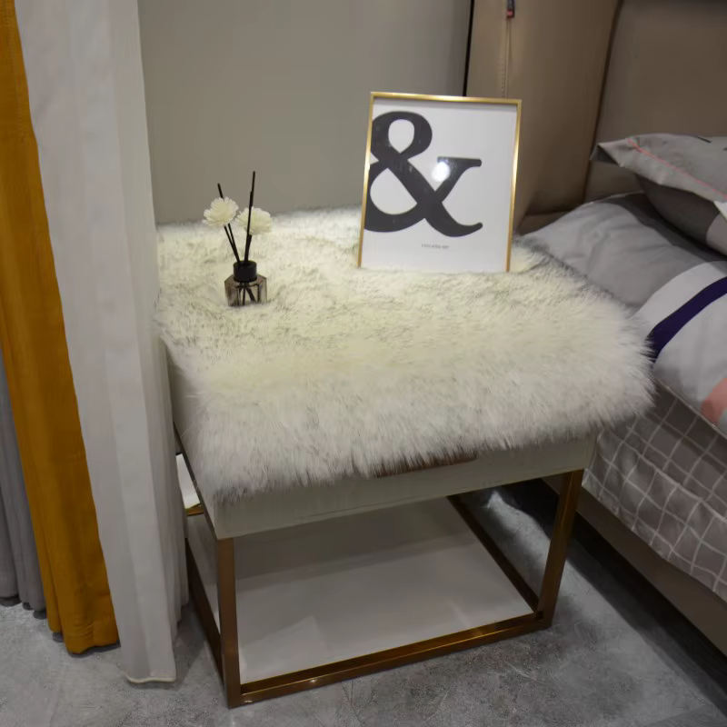 Tapis doux et moelleux en fausse fourrure