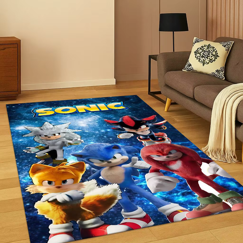 Tapis de jeu de dessin animé s-sonique 3D