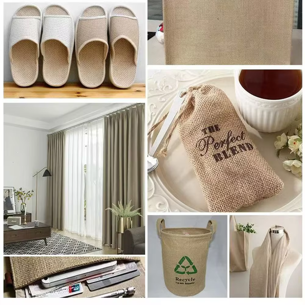 Toile de jute naturelle haute densité de 160 cm de large pour la décoration de mariages