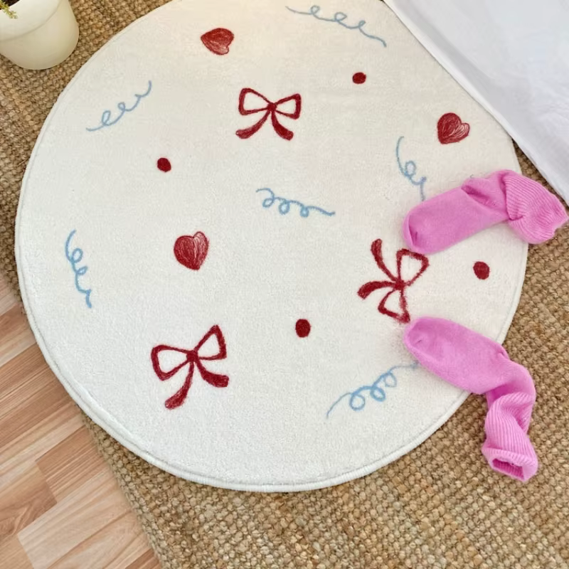Tapis de chambre doux et moelleux en fausse fourrure de cachemire