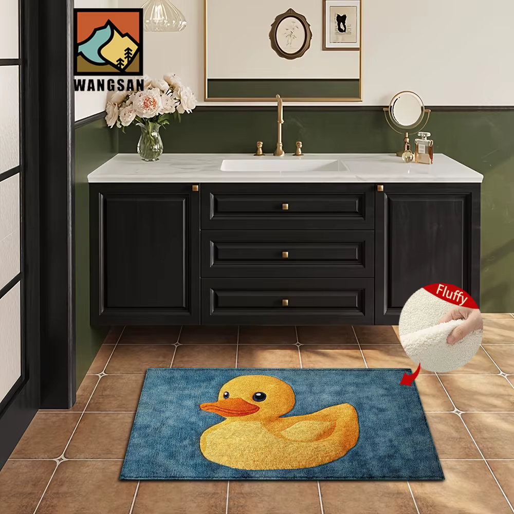 VIKAMA tapis de canard jaune paillasson