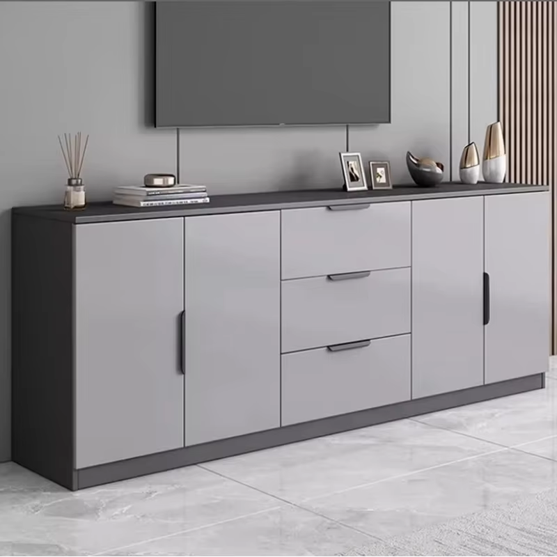 Meubles de salon de qualité supérieure : Armoires de rangement créatives crème