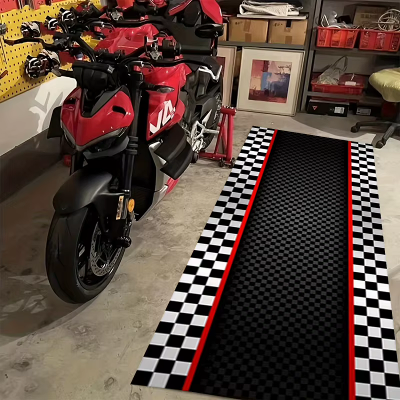 Tapis rayé à carreaux VIKAMA Racing