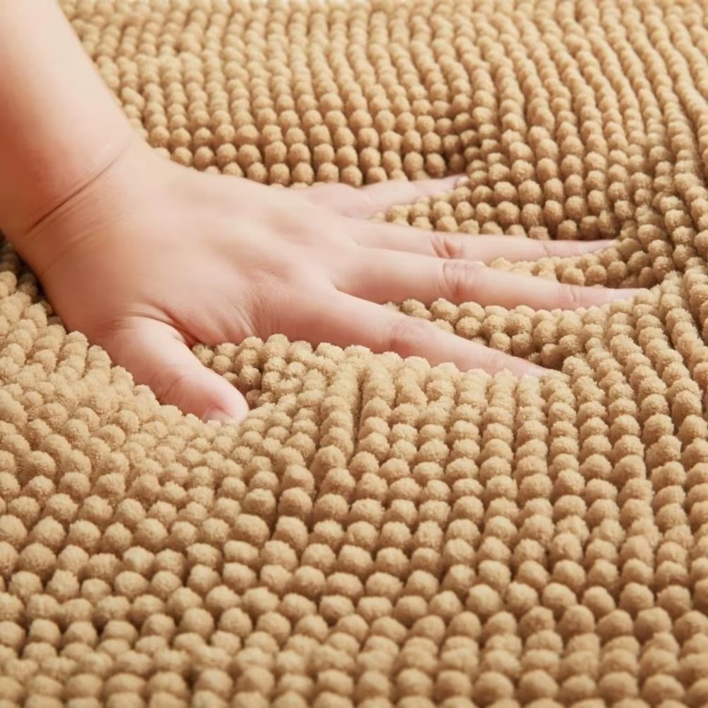Nouveau 40*60 cm tapis de bain Chenille Anti moule anti-dérapant