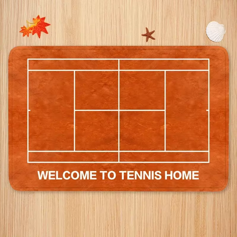 Tapis de porte de cour de tennis antidérapant