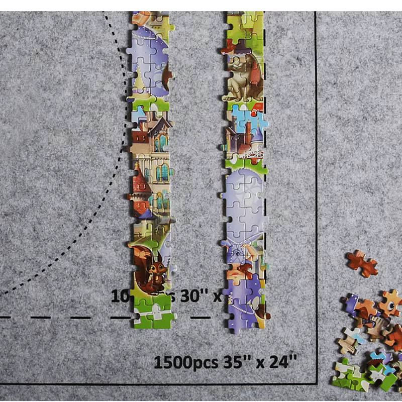Tapis de puzzle en rouleau de feutre