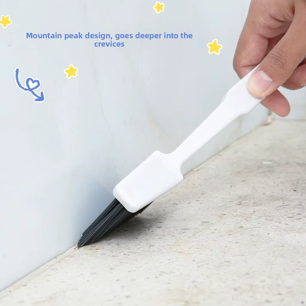 Brosse de nettoyage pour carrelage de salle de bain, coins, interstices de sol, joints de toilettes, sans angles morts, outil de nettoyage polyvalent