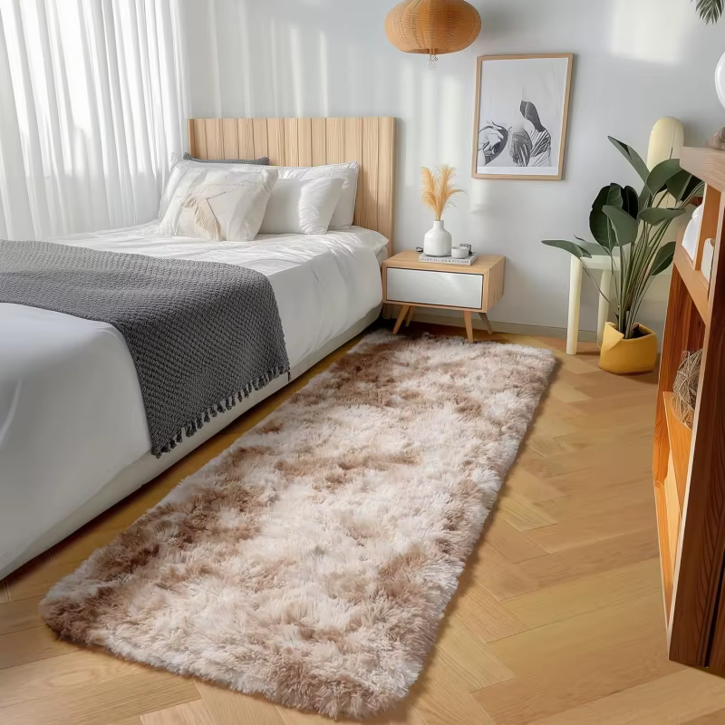 Tapis moelleux tie-dye pour salon