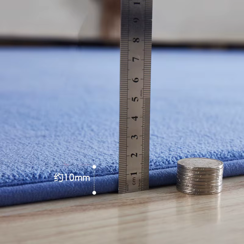 Grand tapis de sol doux gris
