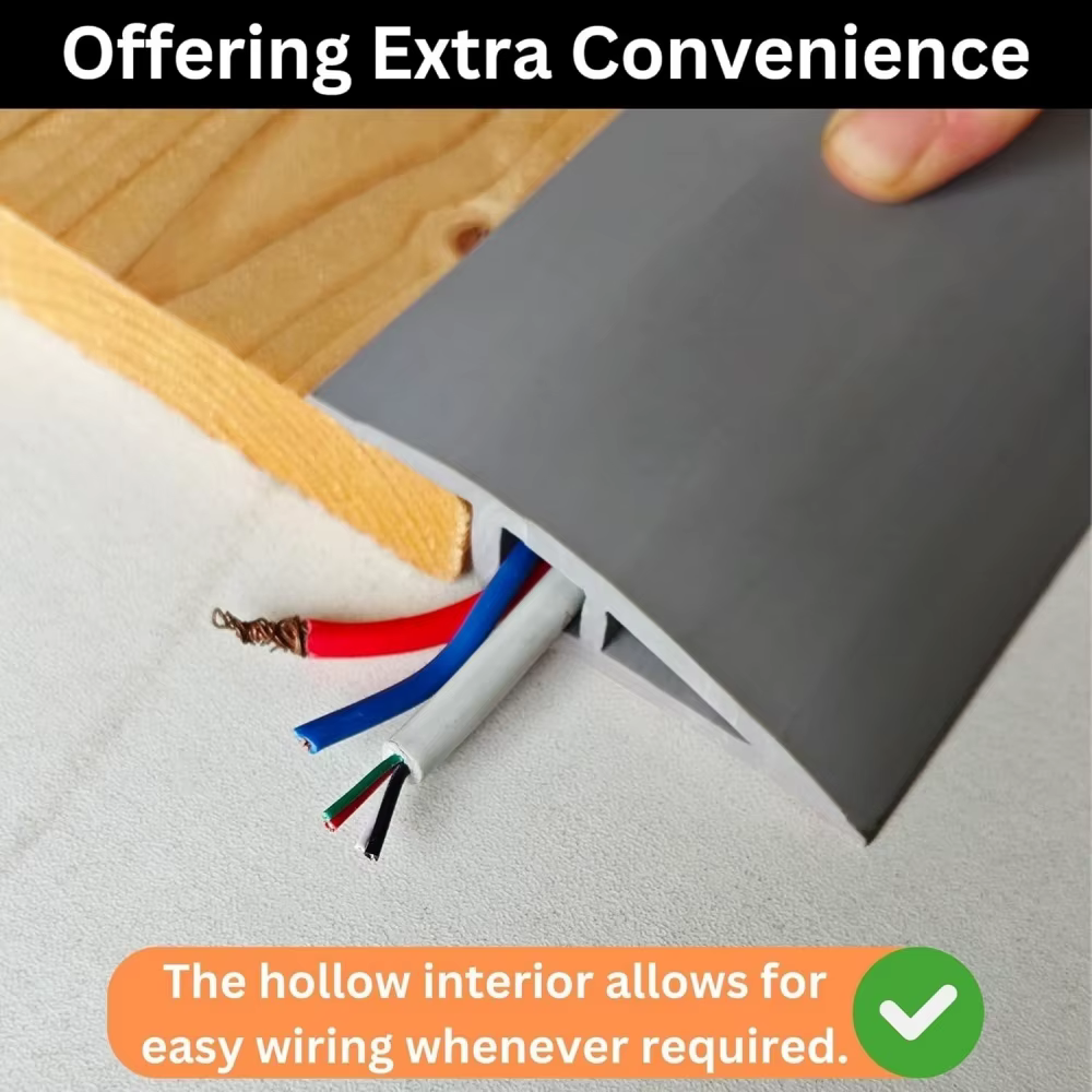 1 pièce 1m/2m x 5cm Bande de transition durable pour moquette et carrelage
