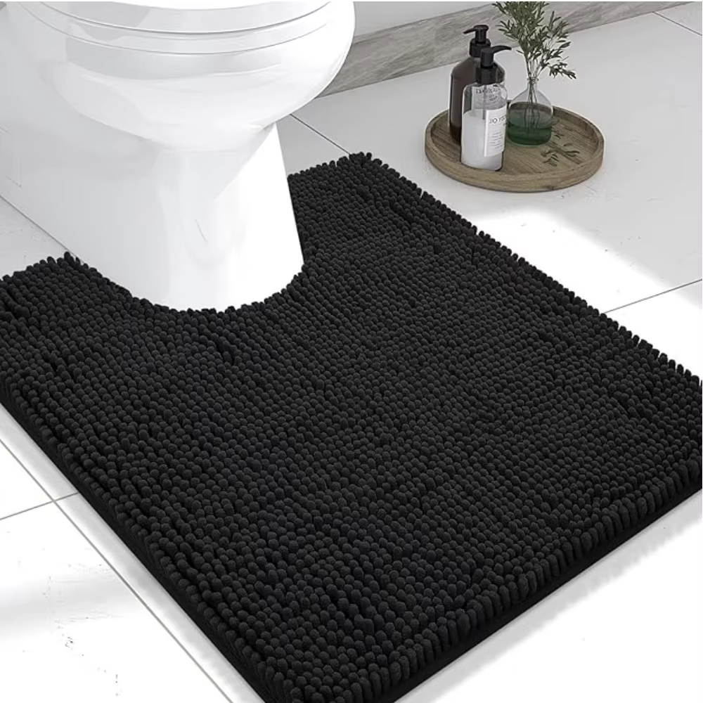 Tapis de toilette en forme de U