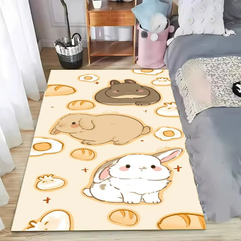 Tapis de petit déjeuner lapin