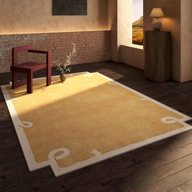 Tapis rétro léger de luxe pour décoration de salon
