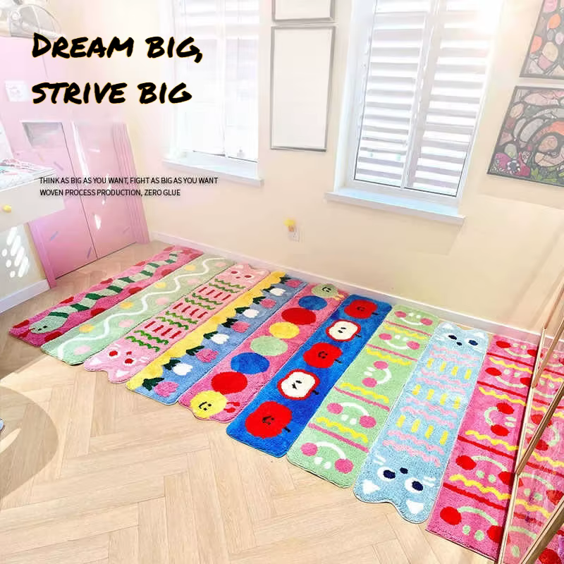 Tapis tufté puzzle avec motif de dessin animé