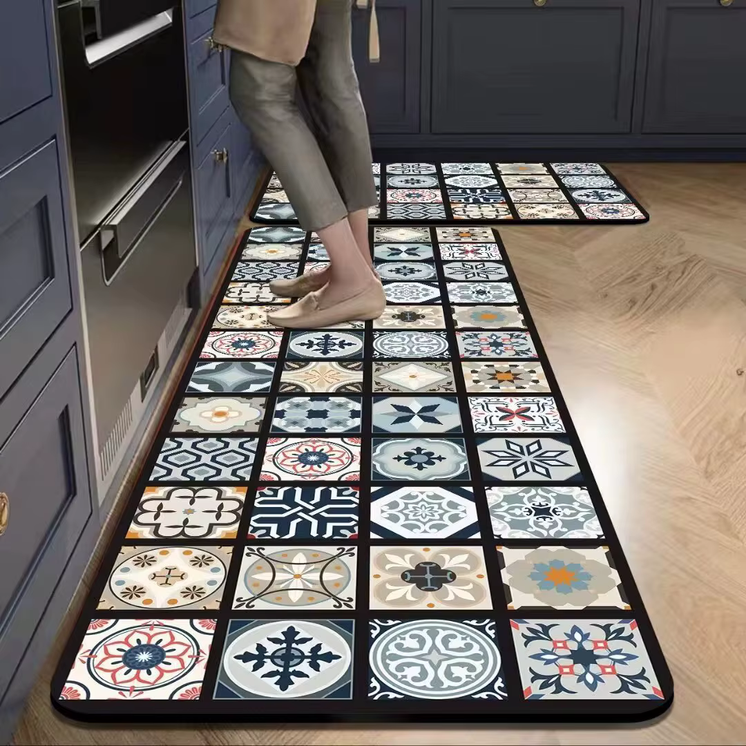 Tapis à motifs mosaïques de style américain