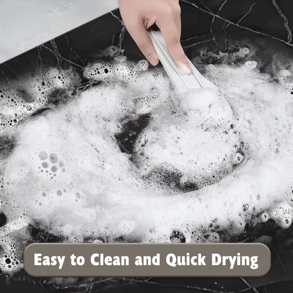 Tapis de bain en diatomite à Texture pierre