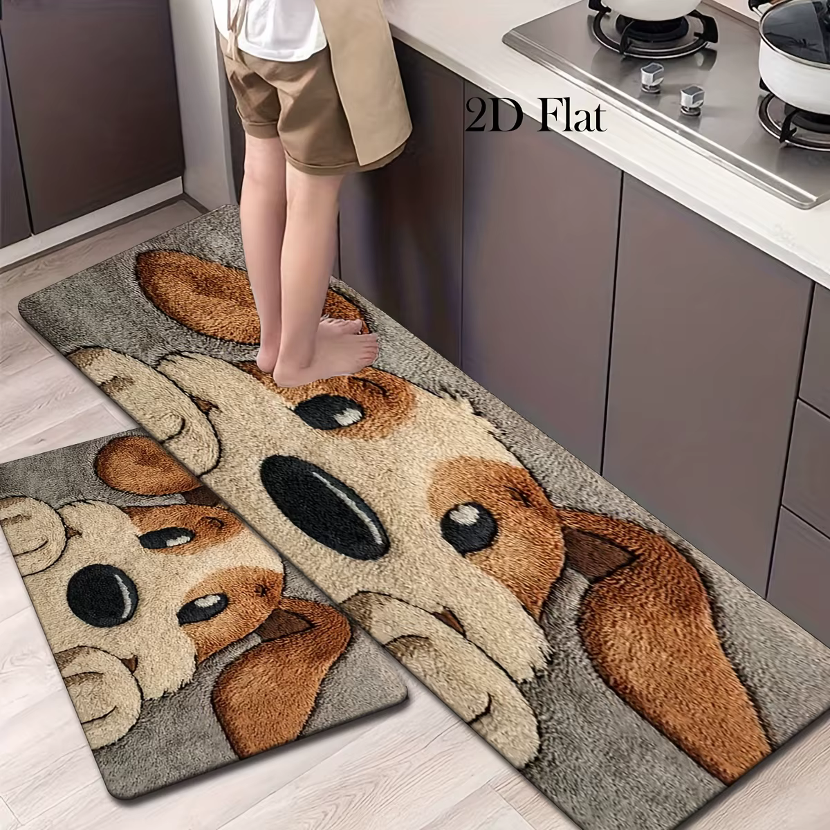 Ensemble de tapis de cuisine en flanelle - un article de décoration intérieure très vendu