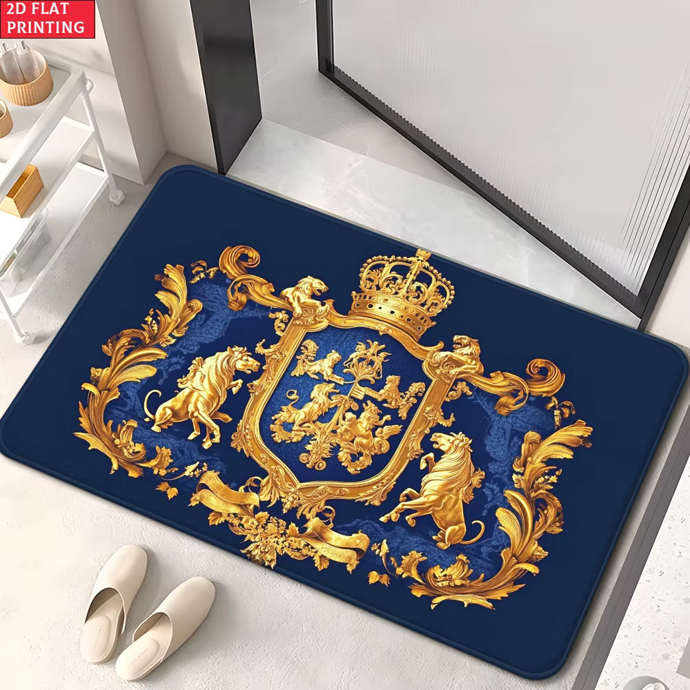 Tapis Royal Crest en velours flanelle imprimé