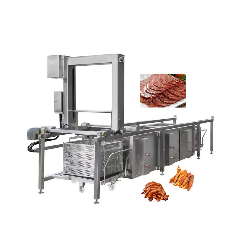 Four de cuisson continu pour viande braisée (bœuf, mouton, poulet) – Équipement industriel de cuisson en tunnel pour usine alimentaire – Personnalisable