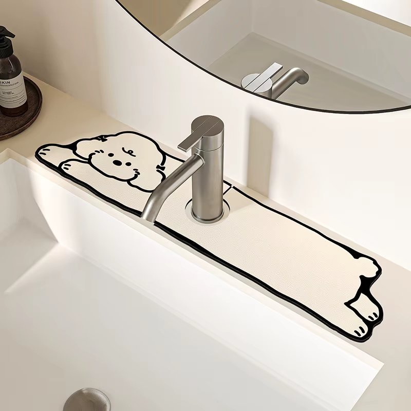 Tapis absorbant l'eau pour robinet de cuisine VIKAMA