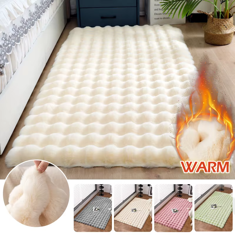 Tapis en peluche lapin