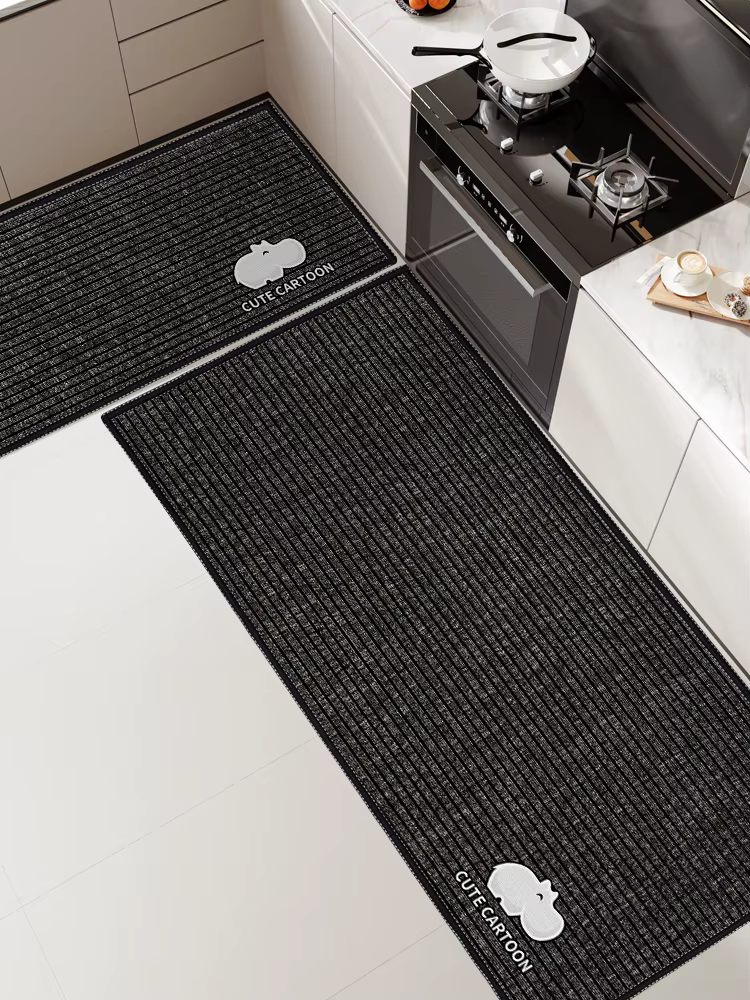 VIKAMA 2PC ensemble de tapis de cuisine antidérapant absorbant facile à nettoyer