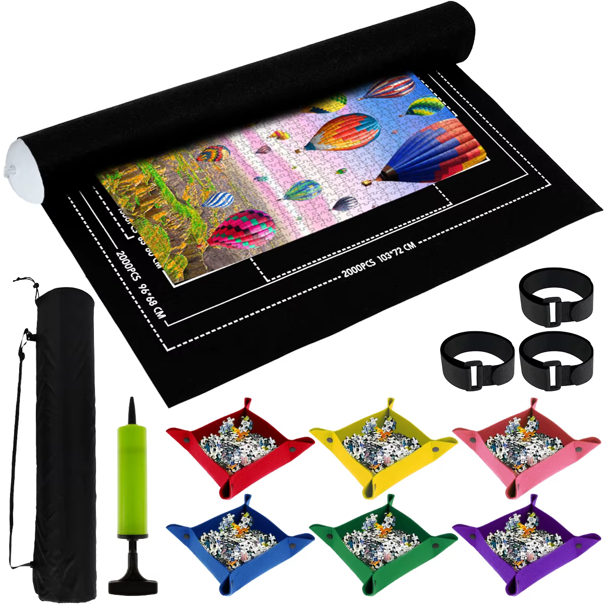 Tapis de puzzle en feutre jusqu'à 1500/2000/3000 pièces