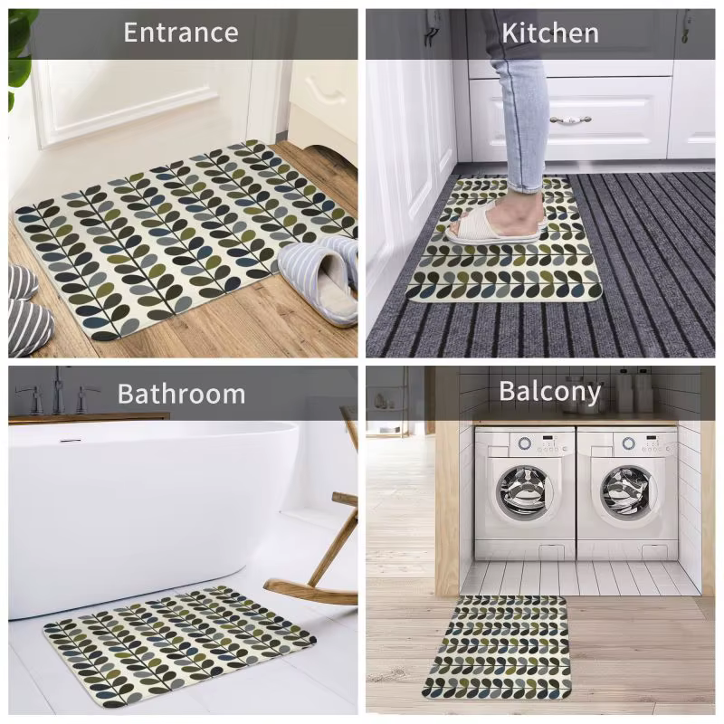 Orla Kiely-Tapis de porte d'entrée moderne du milieu du siècle