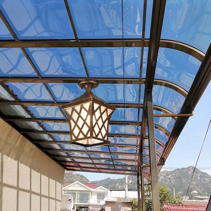 Luminaire de plafond extérieur étanche pour balcon, cour, terrasse, villa, couloir, avant-toit - Solution d'éclairage écoénergétique