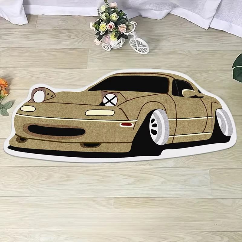 VIKAMA Décoration de chambre pour garçon : forme de tapis