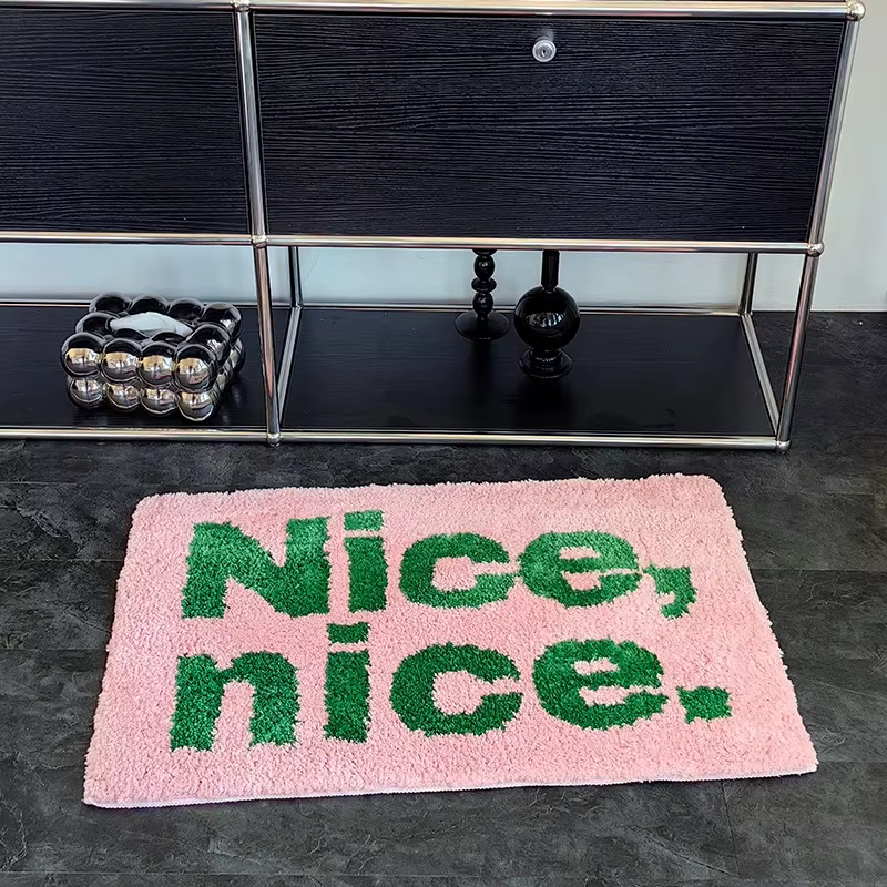 Tapis de sol en imitation cachemire léger de luxe