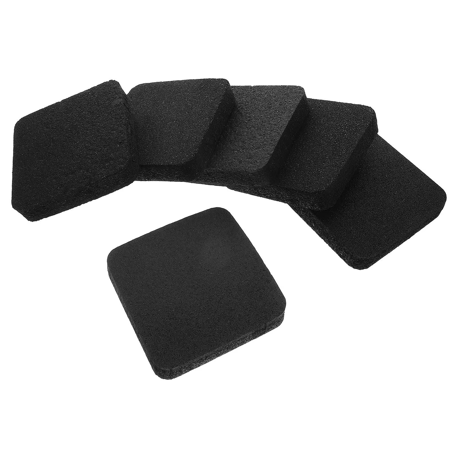 Tapis d'exercice en caoutchouc épais absorbant les chocs, coussinets anti-vibration, réduction du bruit, tapis de sol insonorisés pour tapis de course, 6 pièces