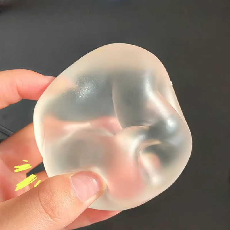 Balle de décompression douce en huile de coco, à rebond lent, pour la décompression, décorations à pincer en forme de boule de coco, simulant le pétrissage de Masha et de Maltézie