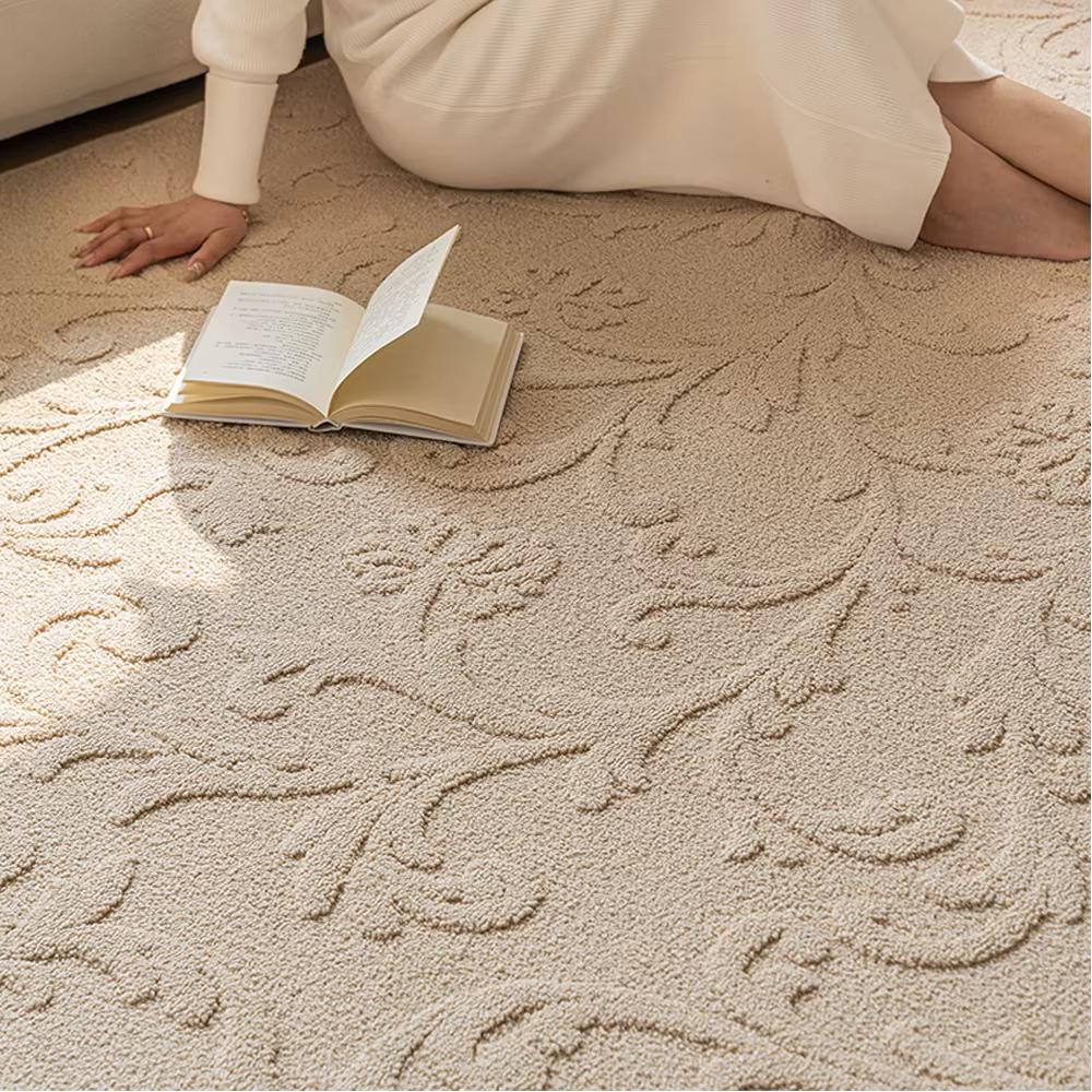 Tapis de Sol en Peluche Doux et Confortable pour la Maison