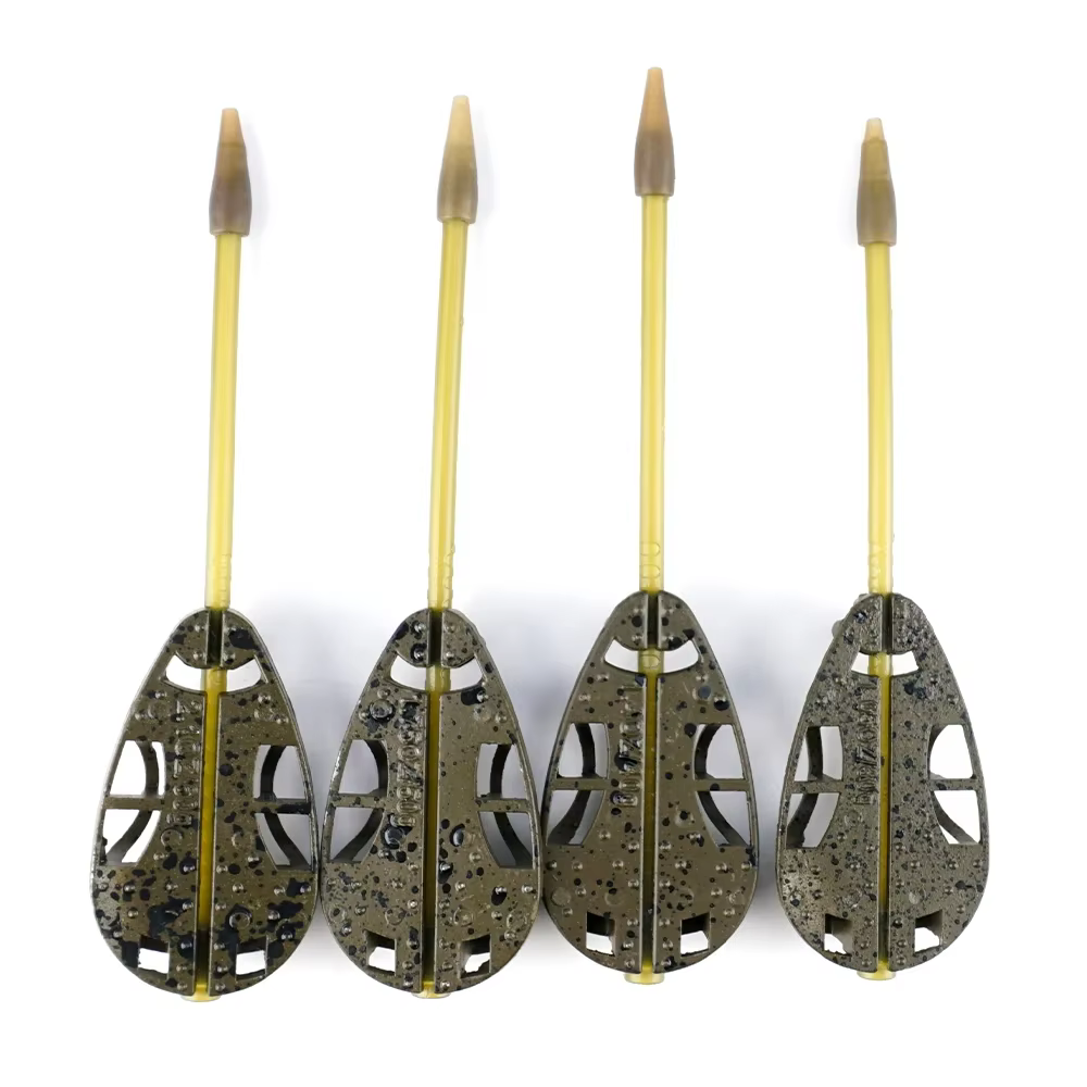 Hirisi – ensemble d'alimentation pour méthode de pêche à la carpe, 30g/40g/50g/60g, moule de Cage à appâts avec panier, accessoires de matériel de pêche F116