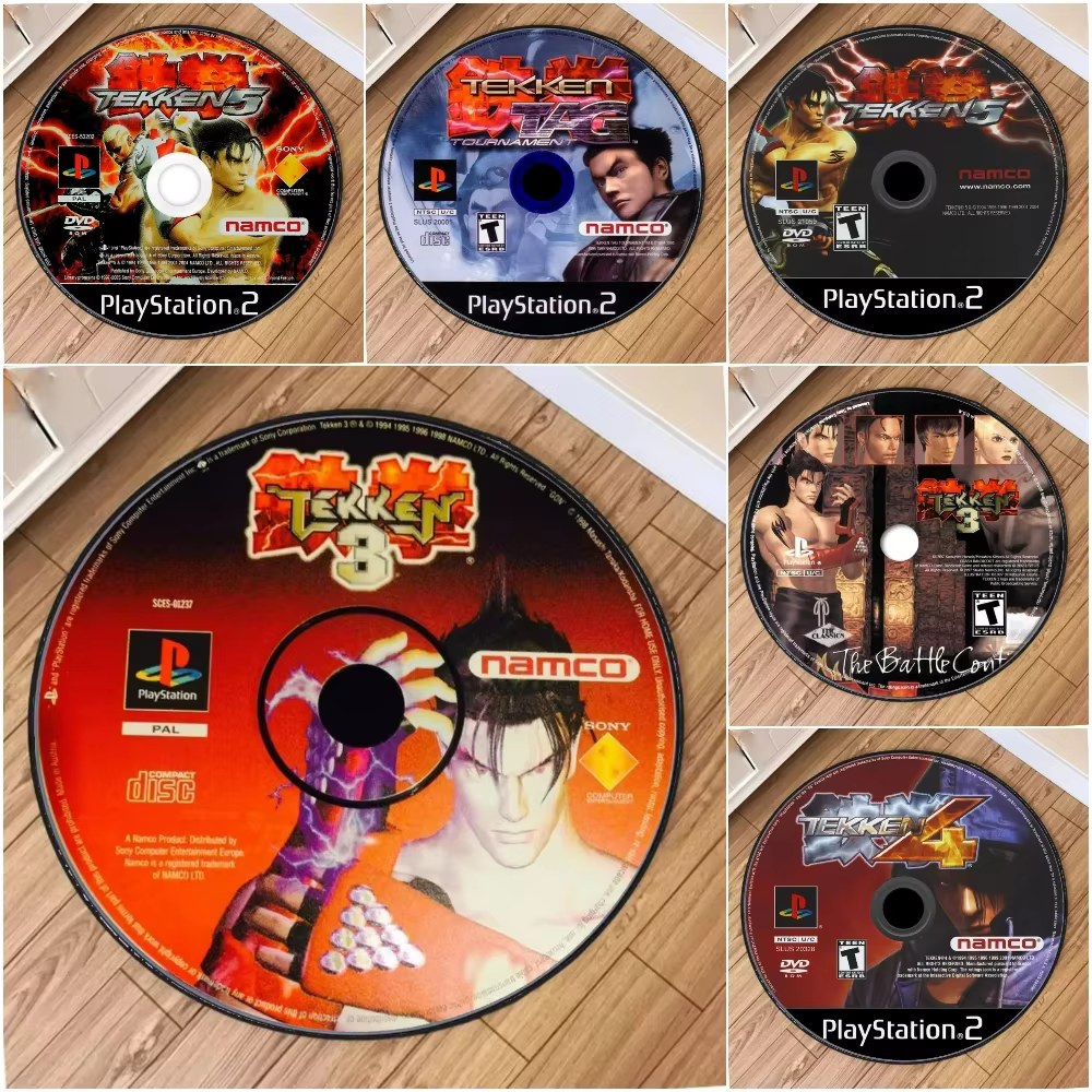 P-Ps jeu T-TEKKEN 4 tapis rond inspiré pour salon décor chambre zone