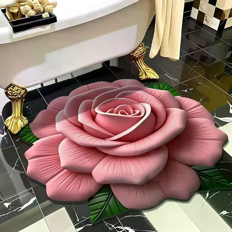 Tapis de sol en forme de pivoine