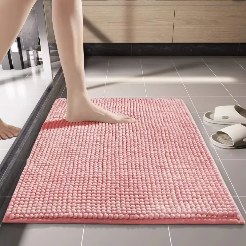 Tapis de bain en chenille à séchage rapide