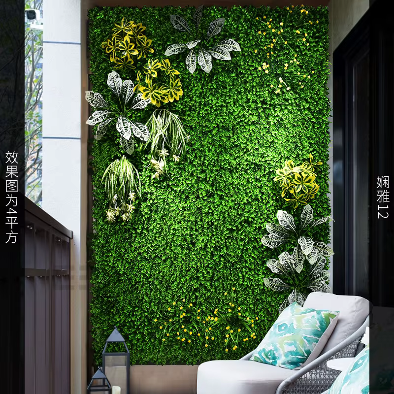Le panneau mural d'herbe de plante artificielle convient à la décoration de jardin et de Jungle