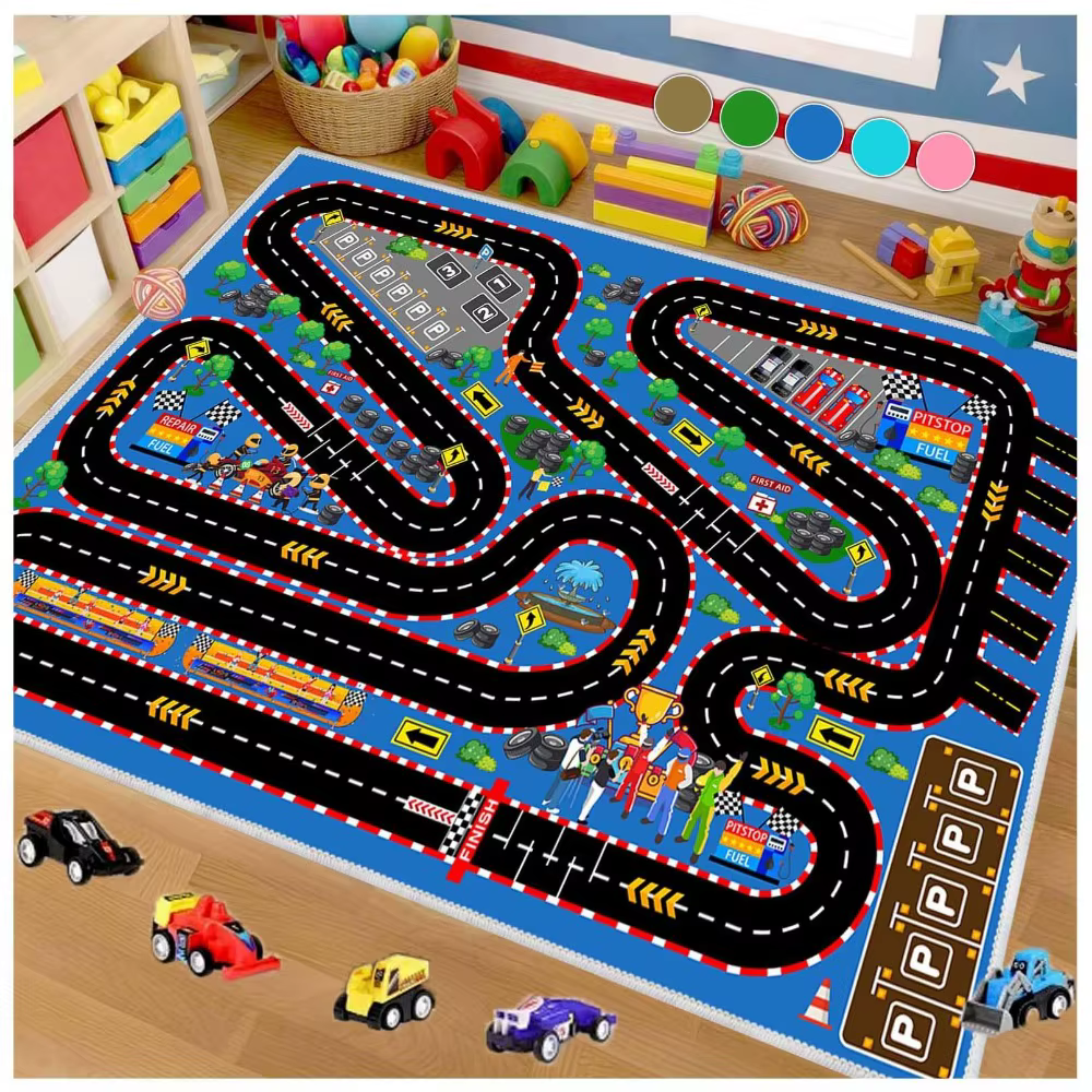 Tapis de course automobile pour décoration intérieure