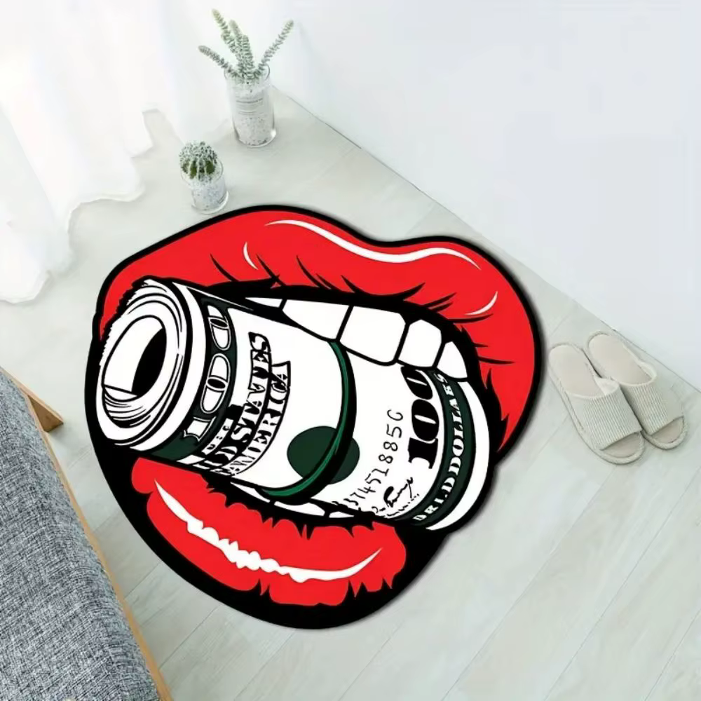 VIKAMA – tapis d'argent à lèvres Sexy